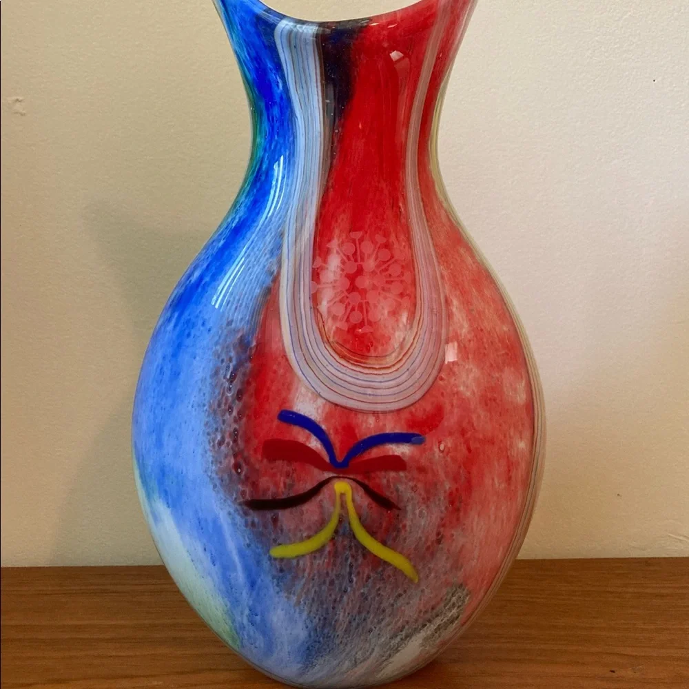 ☘️Murano Italian Art Glass Double Sided Vase - Picture 2 of 7